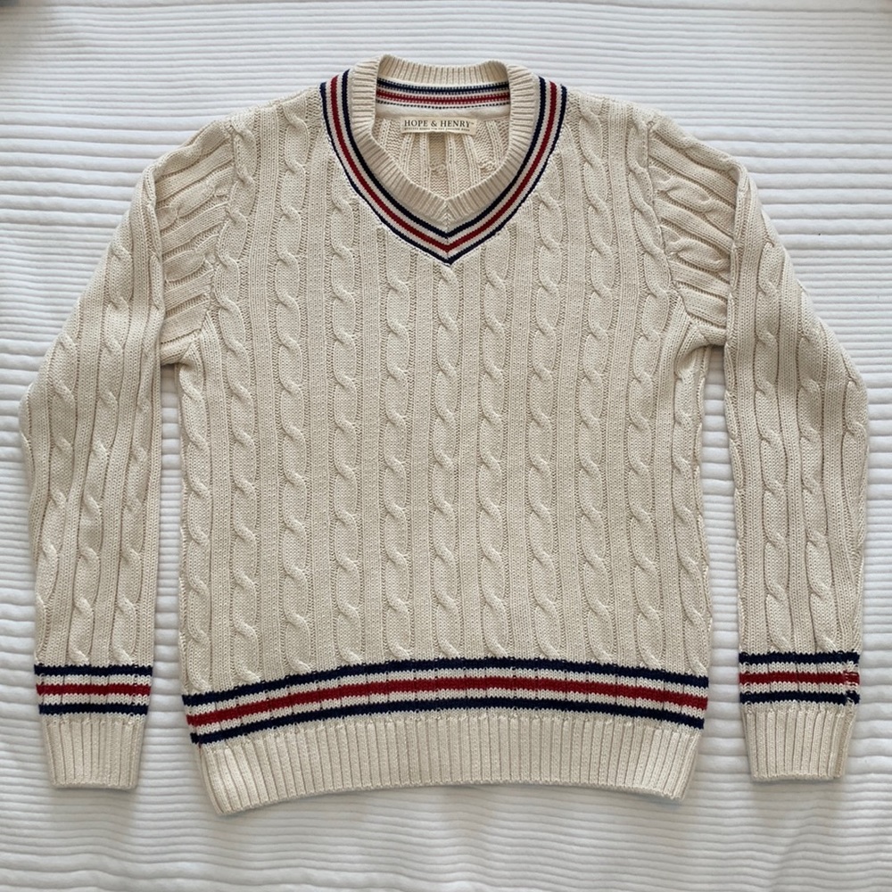 Hope & Henry tennis style sweater